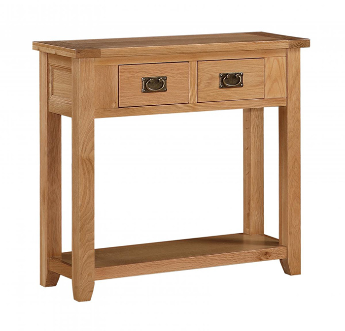 Stirling Console Table Two Drawer - Click Image to Close